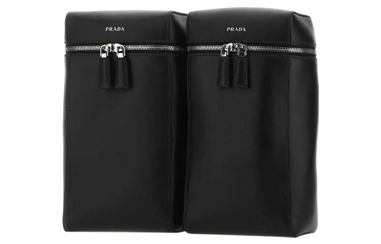 PRADA Cow Leather Backpack Men's Black