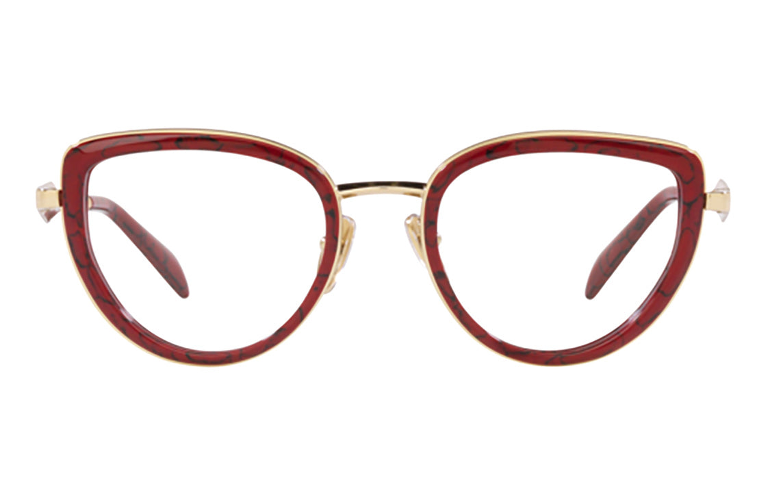 PRADA Eyeglass Frames Women's Red