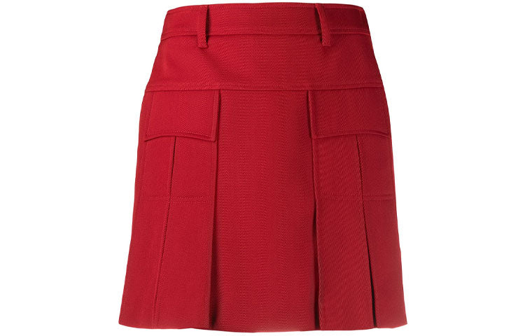 PRADA Casual Short Skirts Women's Red
