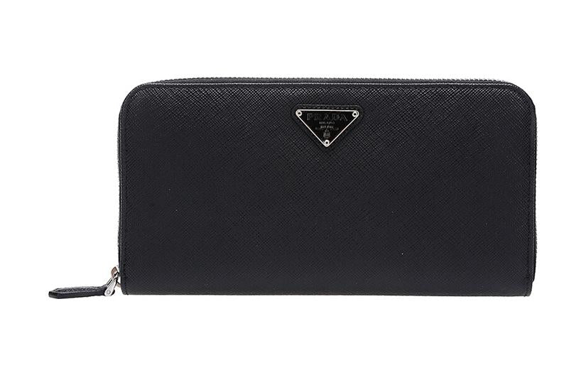 PRADA Cow Leather Wallet Regular Men's Black