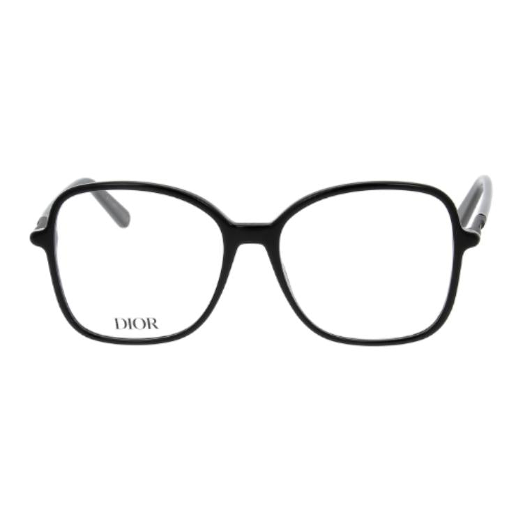 DIOR Acetate Square Eyeglass Frames Unisex Gray