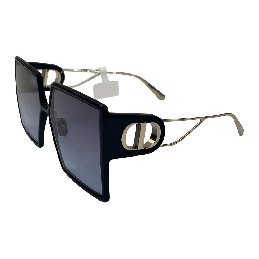 DIOR Irregular Shape Sunglasses Women's Black