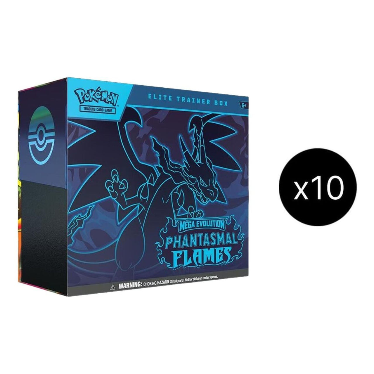 Pokemon Card Eng. 2025 Pokemon ME02: Phantasmal Flames Elite Trainer Box Case 10-10186-101-C