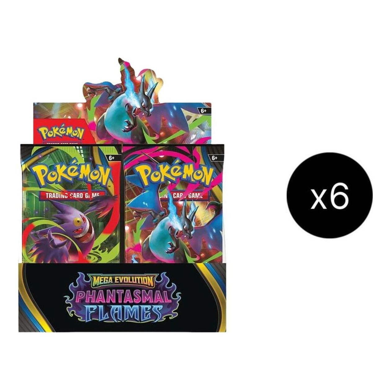 Pokemon Card Eng. 2025 Pokemon ME02: Phantasmal Flames Booster Box Case 10-10190-101-C