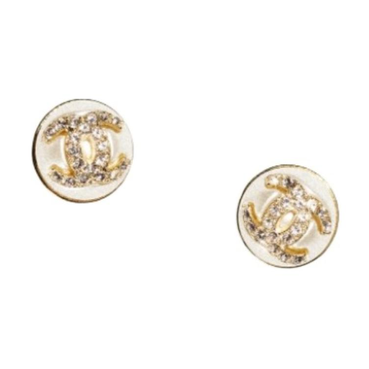CHANEL - Stud Earrings Women's Gold
