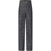 LOUIS VUITTON 1AGHV8 Monogram Jacquard Denim Skate Pants