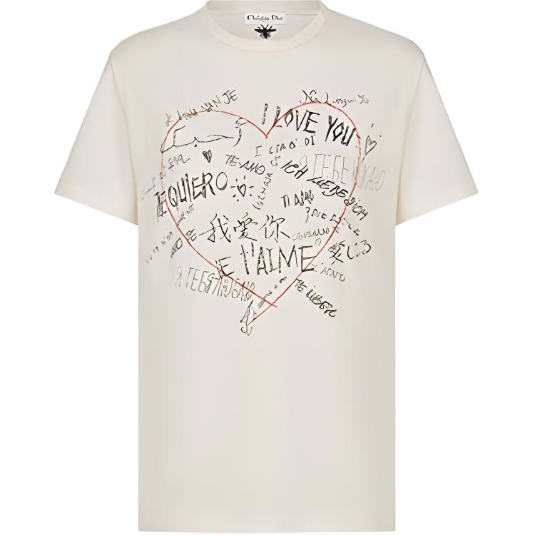 DIOR Dior Quarterly New Products T-Shirt Women's Ecru