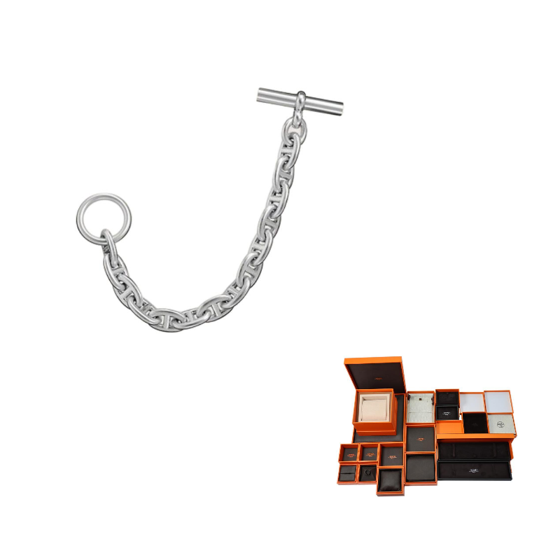 HERMES 925 Sterling Silver Bracelets Women's Silver