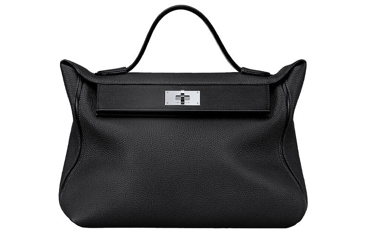HERMES 24/24 Swift Calfskin Shoulder Bag Crossbody Bag Handbag Women's Black