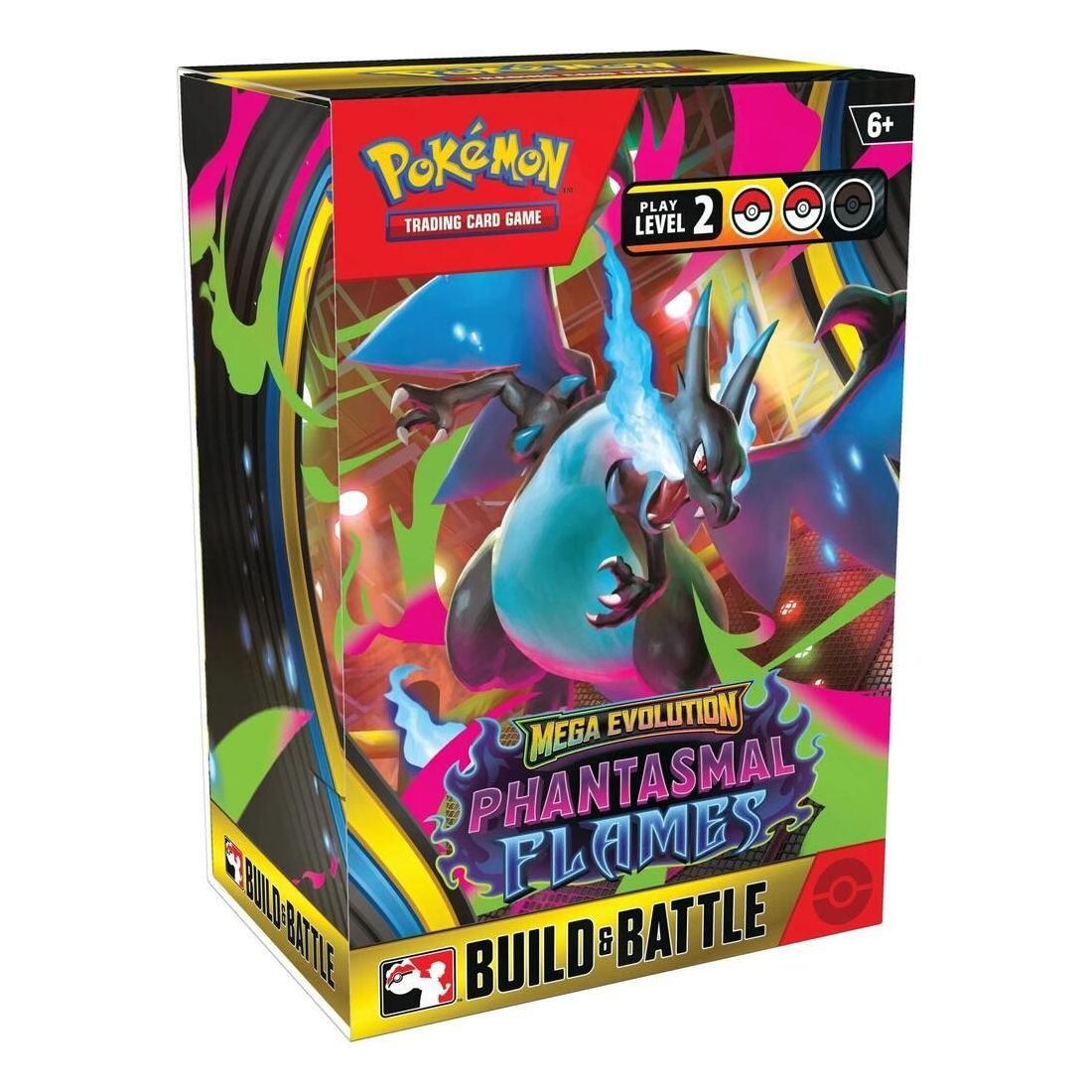Pokemon Card Eng. 2025 Pokemon ME02: Phantasmal Flames Build & Battle Box 10-10185-101
