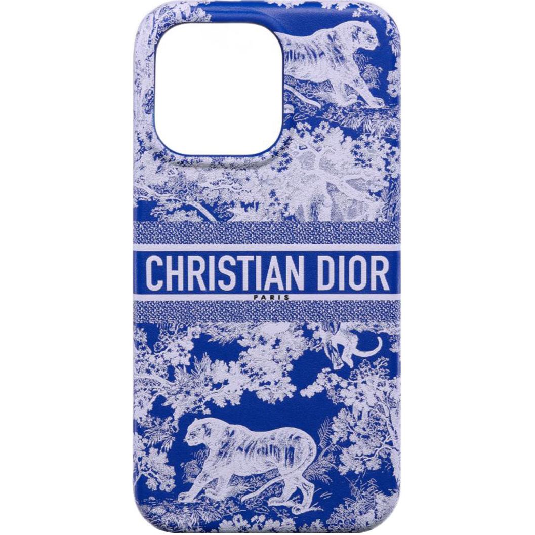DIOR Leather Logo Smooth Calfskin Phone Cases For Iphone13Pro