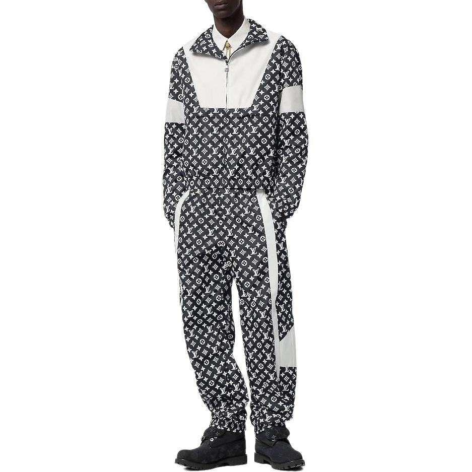 LOUIS VUITTON Monogram Printed Technical Track Top