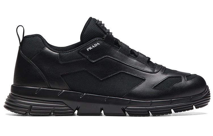 PRADA Cushioning, Slip Resistant, Abrasion Resistant, Breathable Low Top Sports Casual Shoes Men's Black