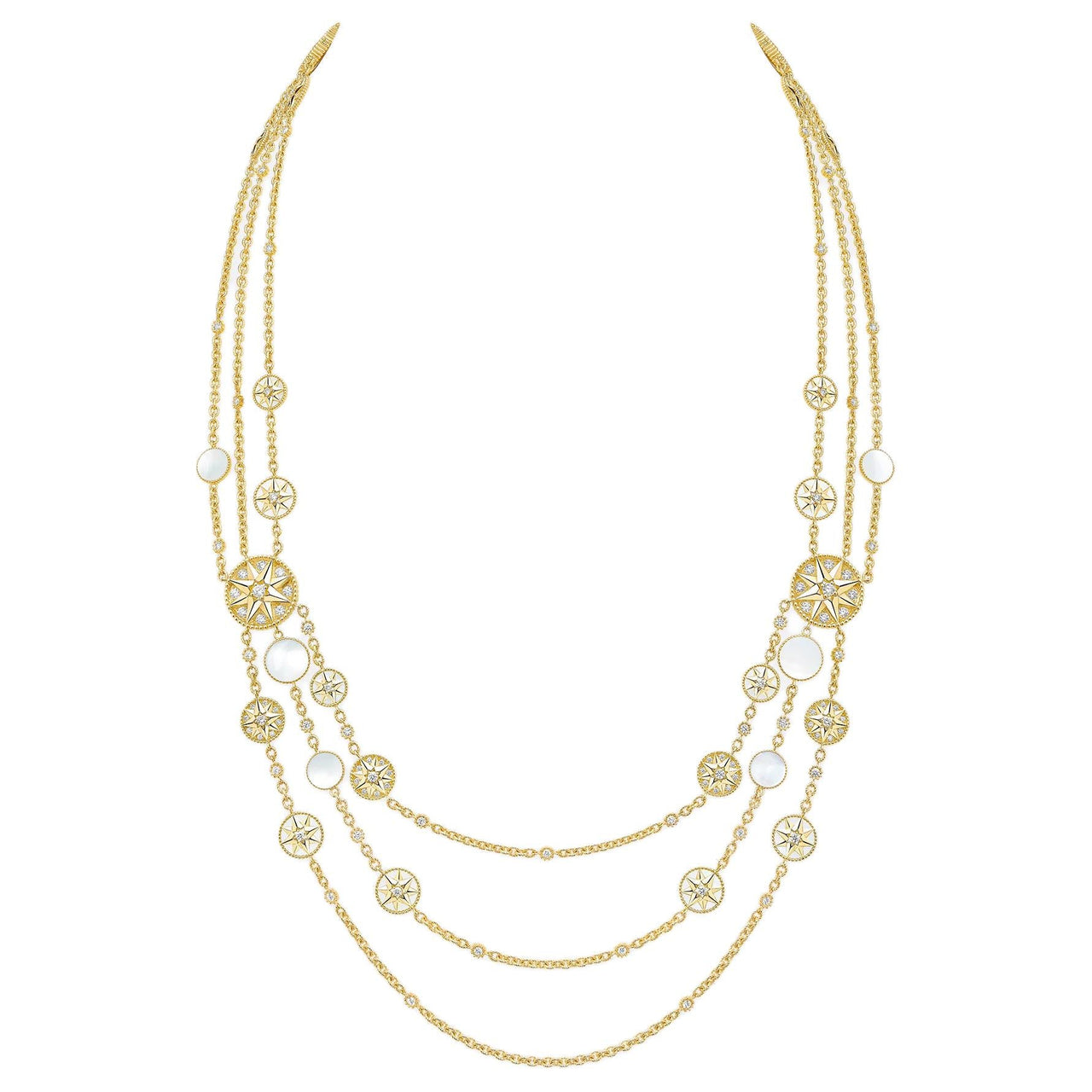 DIOR Diamond 10.49 Ct Necklaces Unisex Yellow