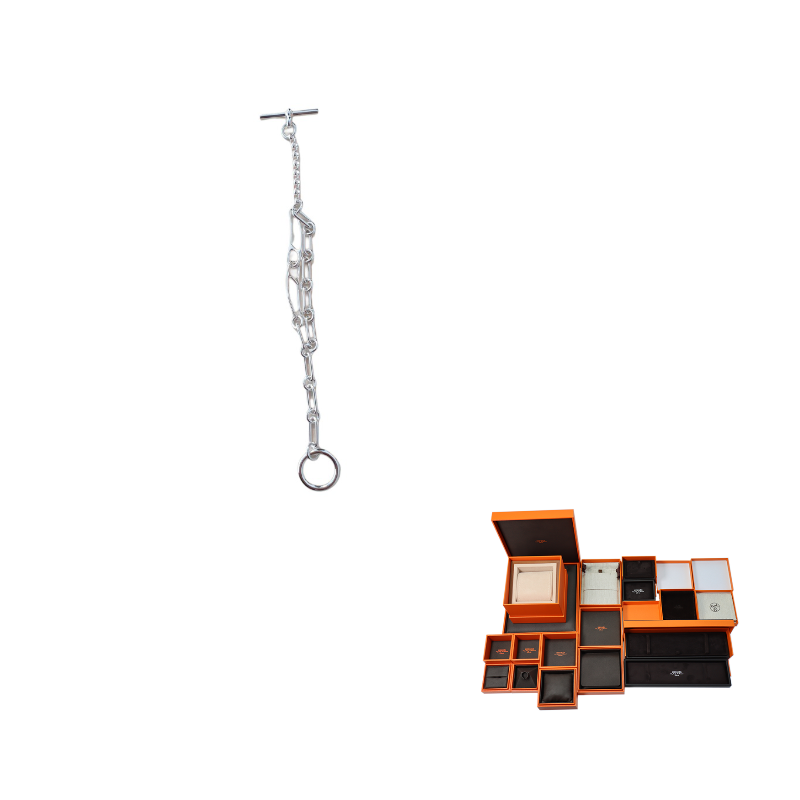 HERMES 925 Sterling Silver Bracelets Women's Silver