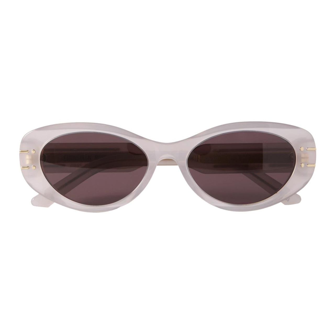DIOR Acetate Irregular Shape Sunglasses Women's Purple