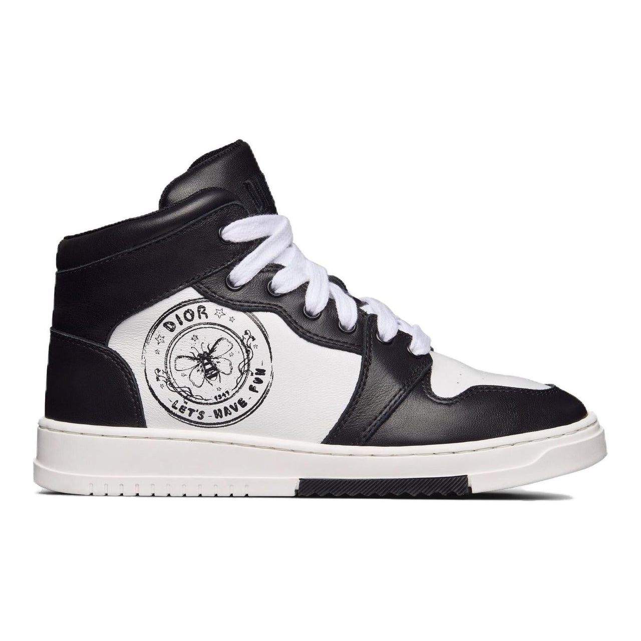 DIOR High-Top Kids' Skateboarding Shoes Black White Kids'