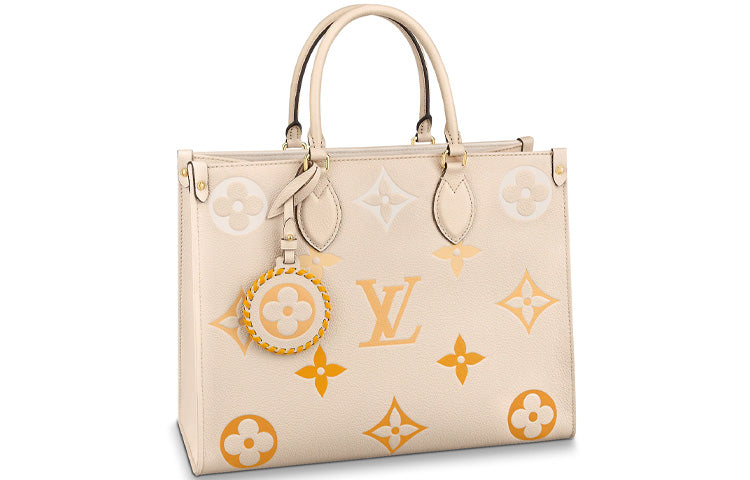 LOUIS VUITTON Onthego Mm Cream/Saffron