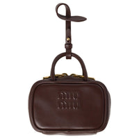 MIU MIU Leather Pendants Unisex Briarwood
