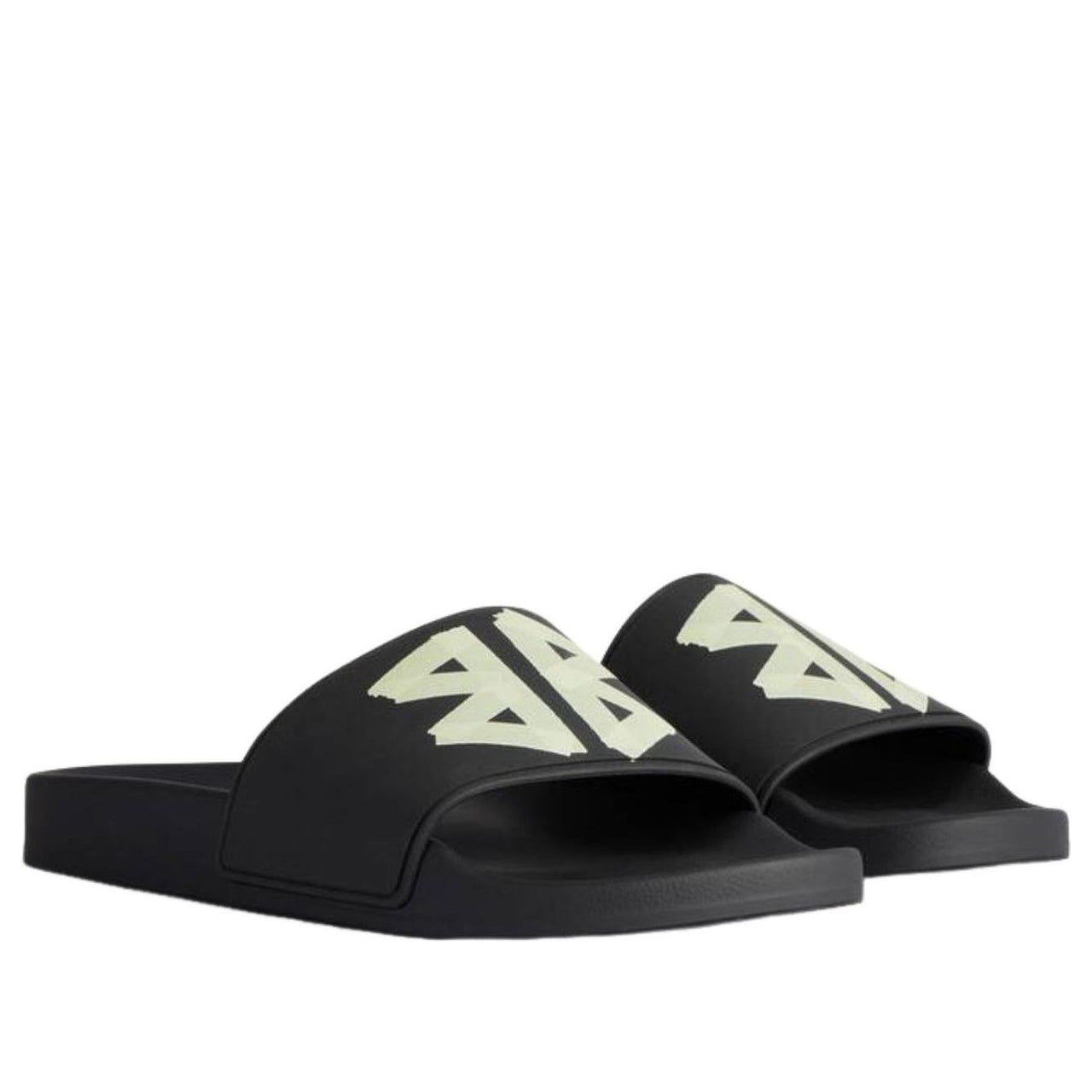 Balenciaga Pool Slide Sandal 'Black Yellow' 689031W1SA21090