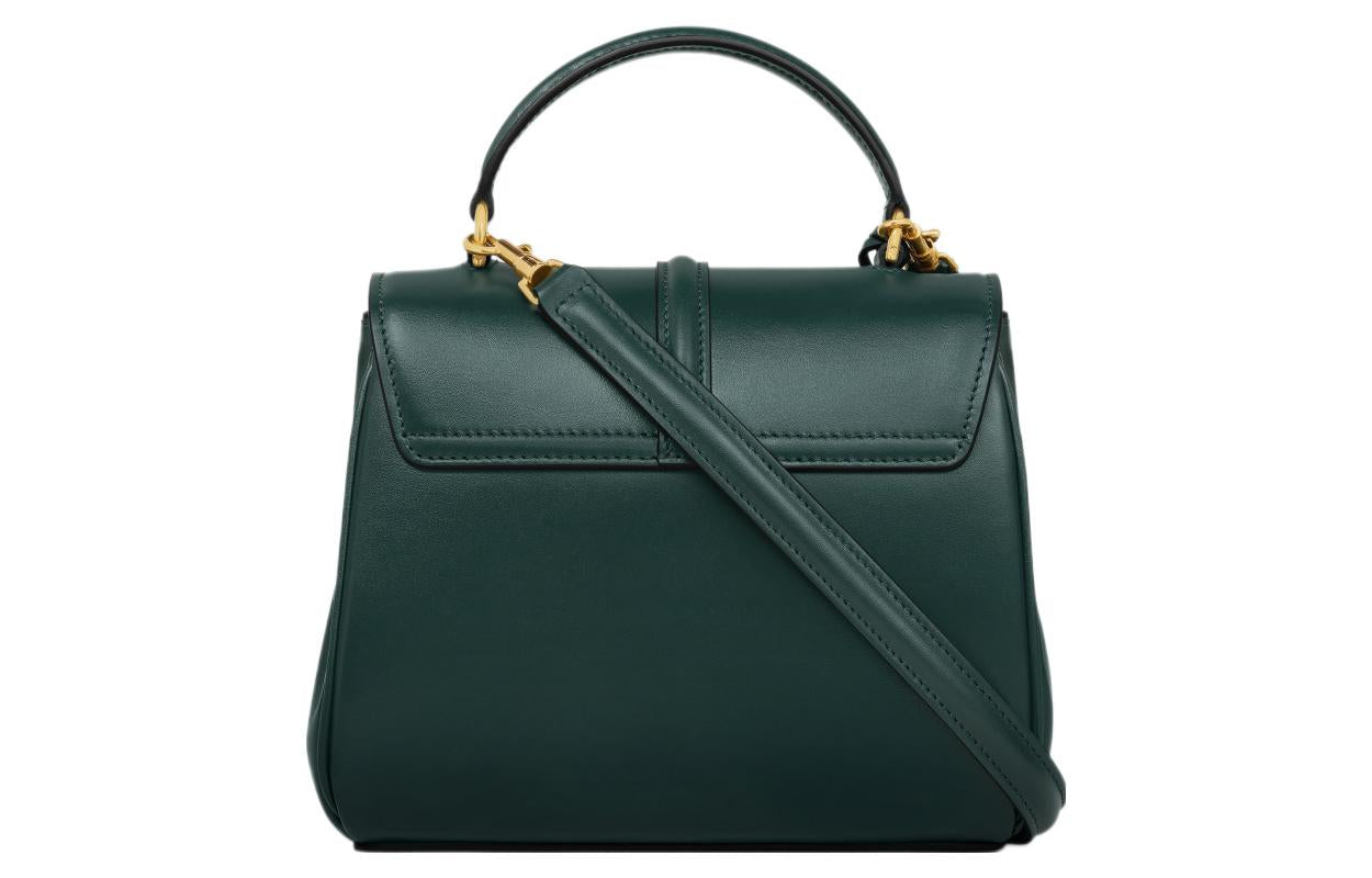 CELINE 16 Cow Leather Shoulder Bag, Crossbody Bag, Handbag Mini Women's Amazon Green