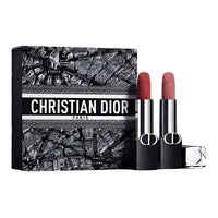 DIOR Paris Map Limited Rouge Dior Blue Gold Lipstick Makeup Sets Easy to Blend Shiny 7g+7g