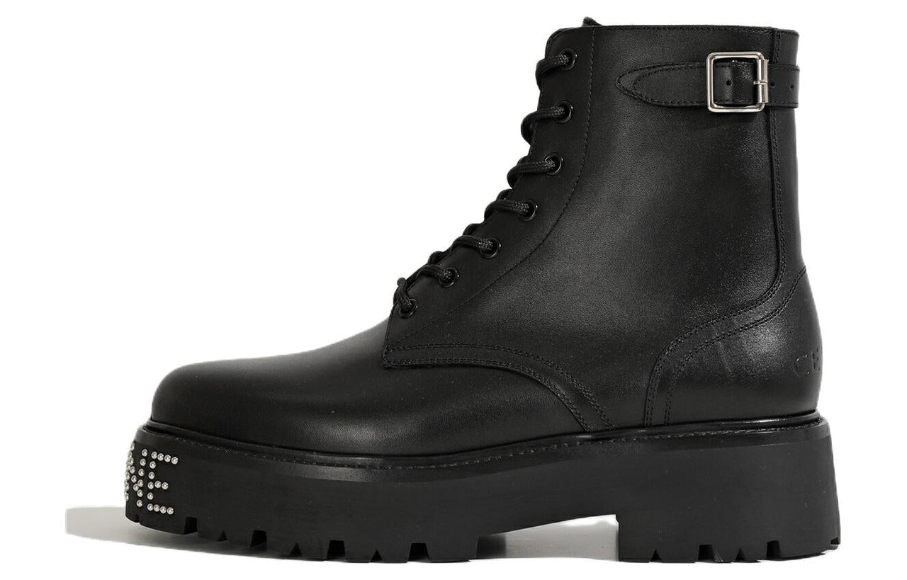 CELINE Bulky Ankle Boots Platform Men's Black