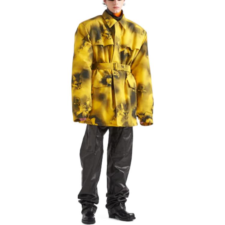 PRADA Coats Men Yellow