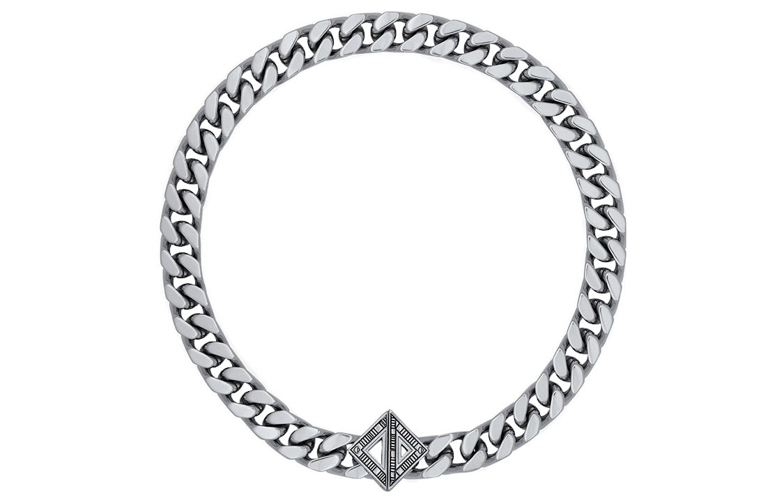 DIOR Brass Necklaces Men's Silver