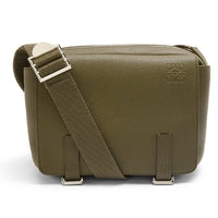 LOEWE Military Messenger Bag In Soft Grained Calfskin Xs Military Green