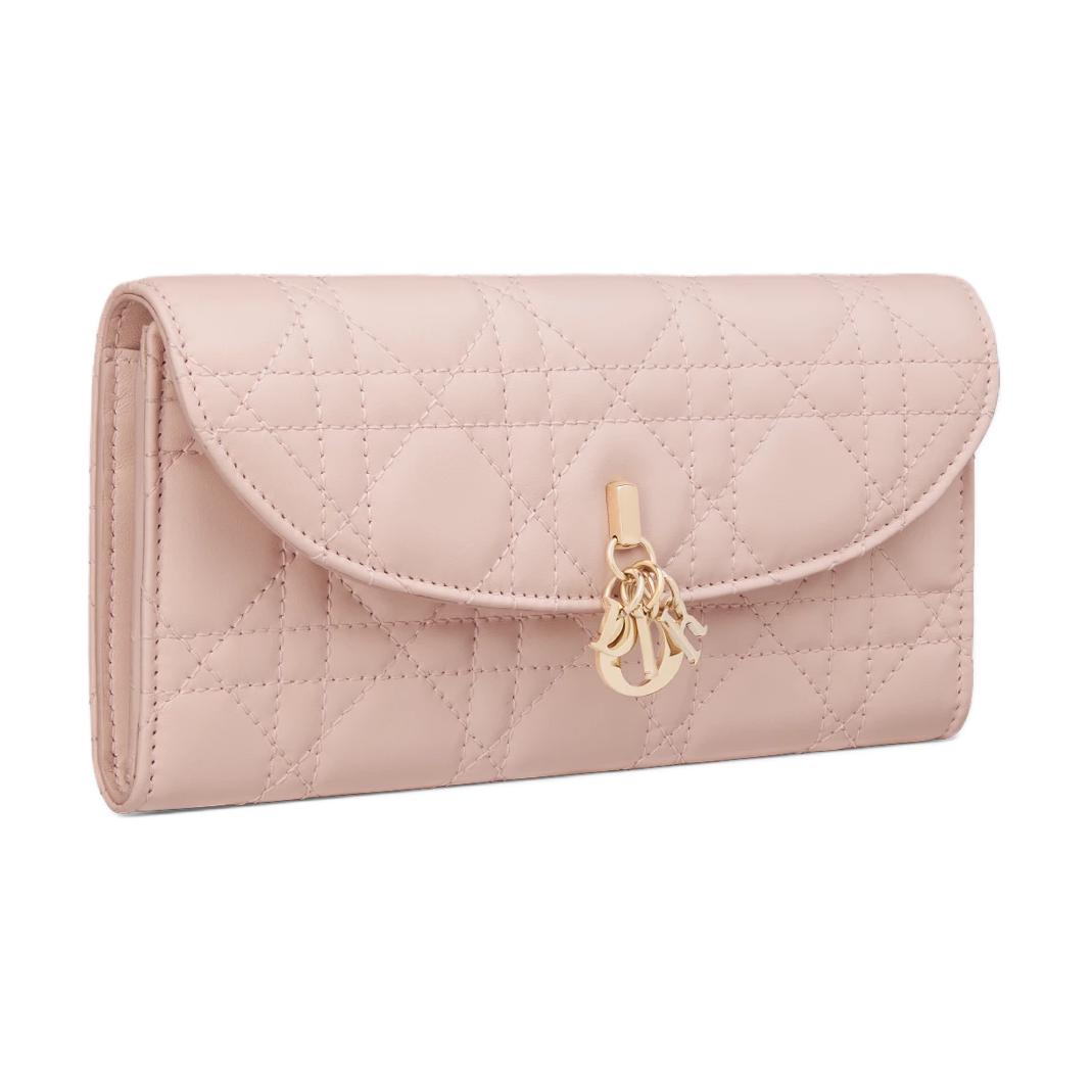 DIOR My Dior Lambskin Wallet Women's Light Pink