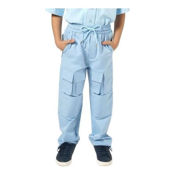 (GS) House of Cenmar Cargo-Pocket Track Pants 'Baby Blue' HOC-TCK