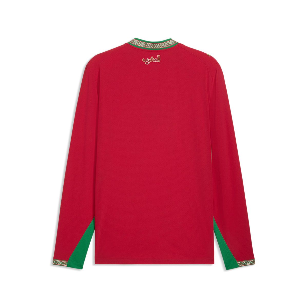 PUMA Morocco 2026 Authentic Home Long Sleeve Jersey 'Fast Red Victory Gold' 783315-01
