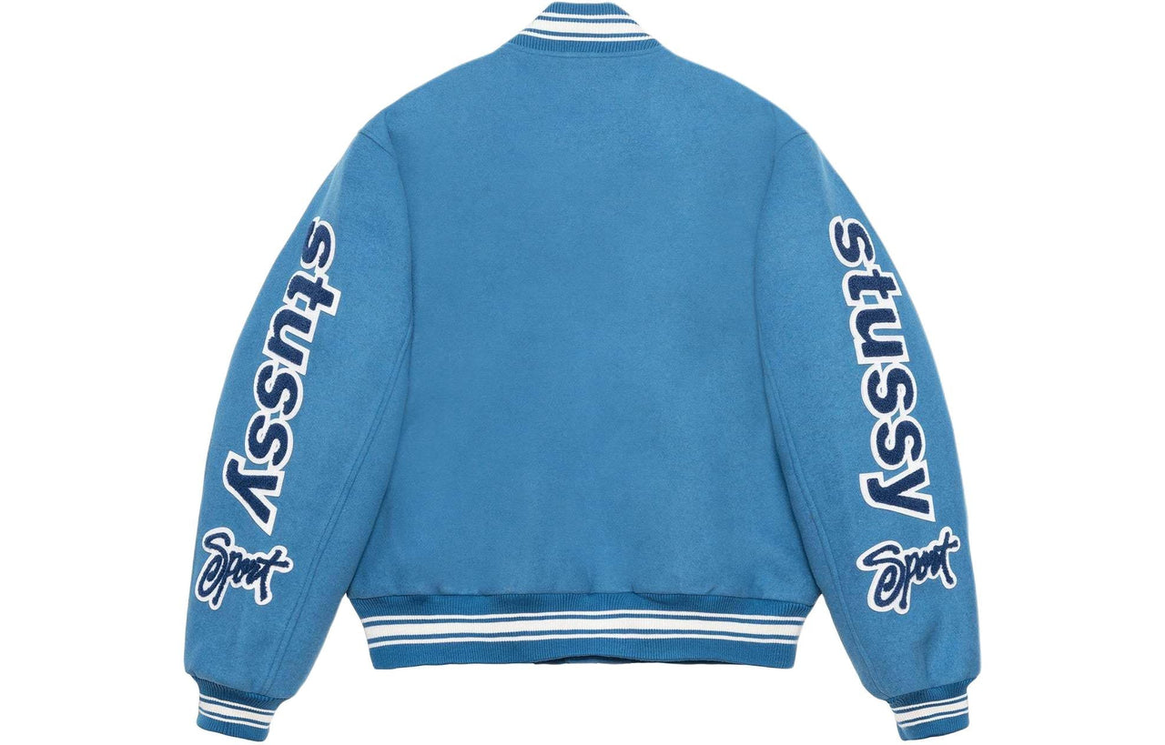 Stussy SS24 VARSITY Jacket 'Blue' 115748