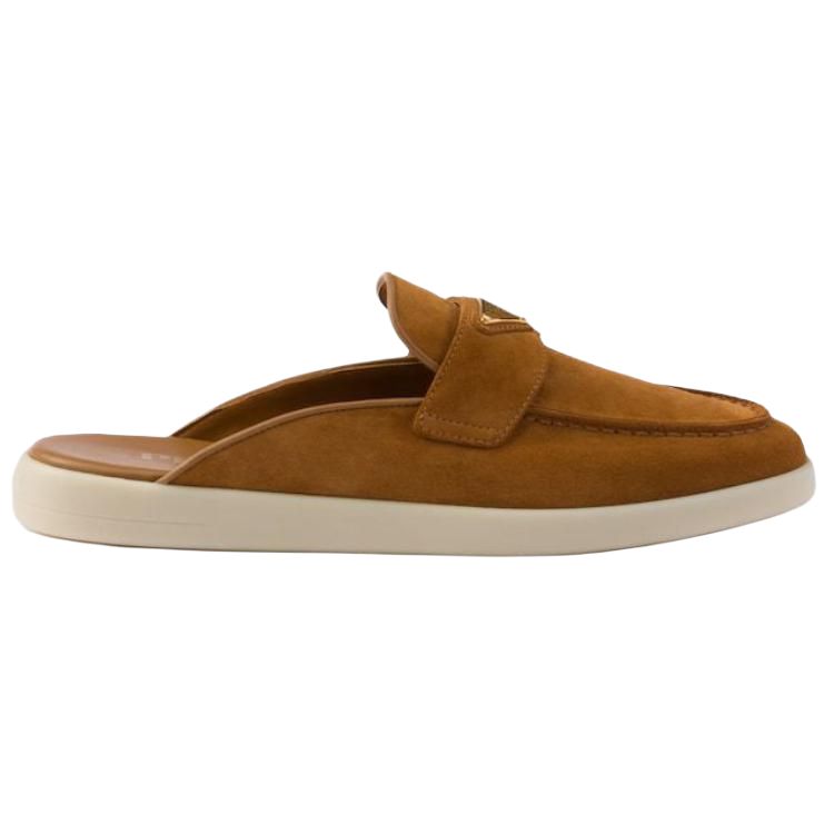 PRADA Closed Toe Slippers Women's Brown