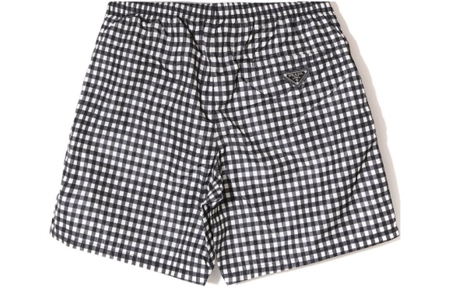 PRADA Casual Shorts Men's Black White
