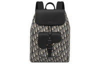DIOR Grained Calfskin Backpack Men's Beige & Black