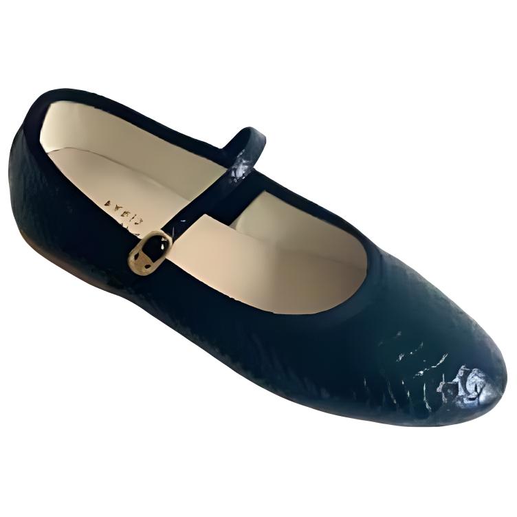CELINE Flat Mary Jane Shoes Women's Blue