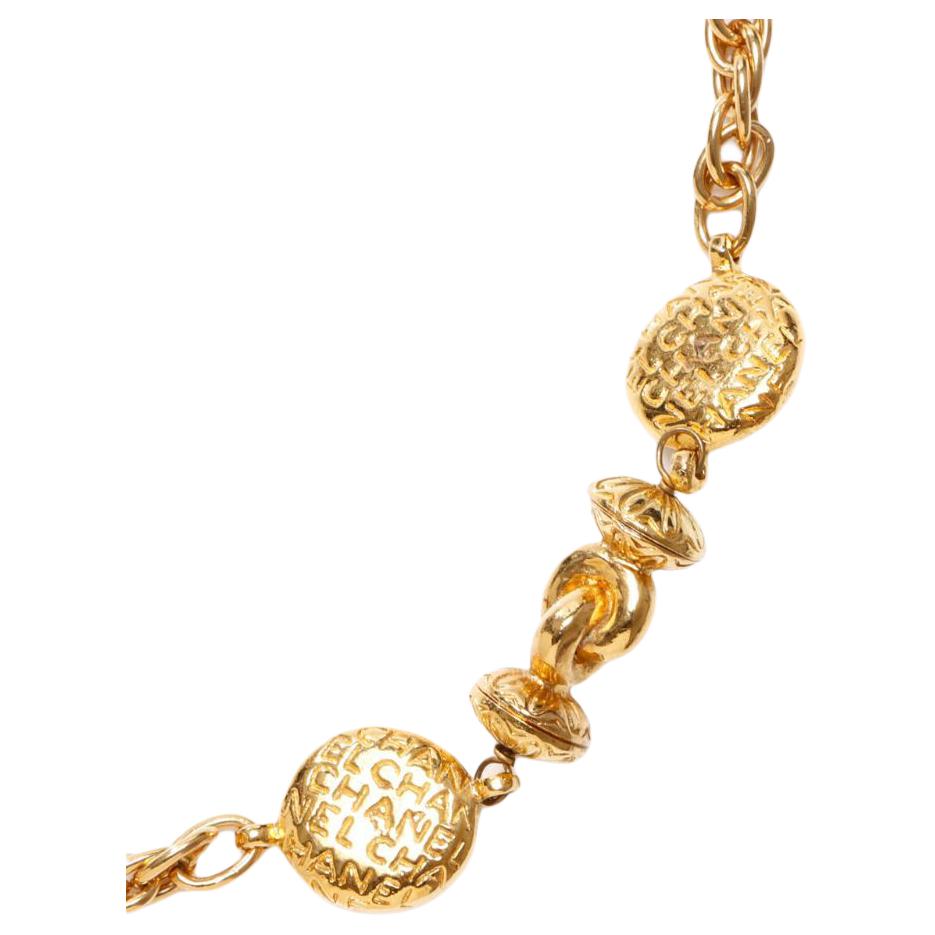 CHANEL 1990s Logo-engraved Necklace