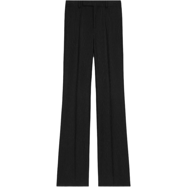 CELINE Françoise Pants In Striped Wool Flannel