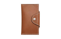 HERMES Iliade Barenia Calfskin Card Holder Women's 34 Fauve Light Tawny