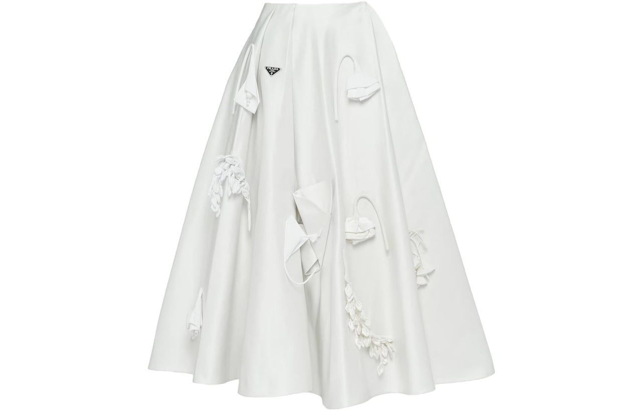 PRADA Casual Long Skirts Women's White