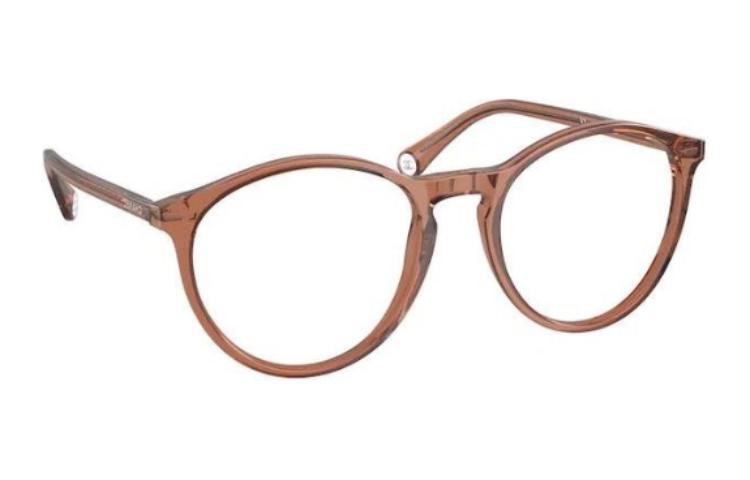 CHANEL - Round Eyeglass Frames Women's Brown