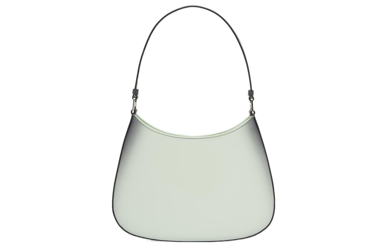 PRADA Cleo Leather Hobo Bag Handbag Shoulder Bag Women's Gradient Green