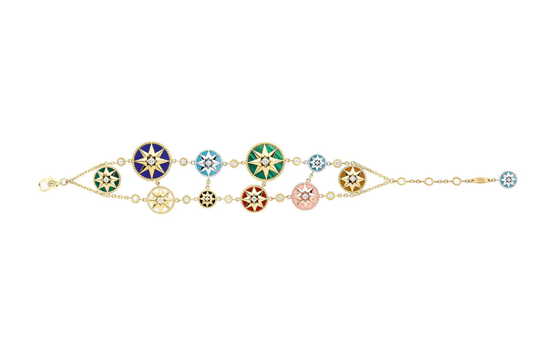 DIOR 18K Gold 18K Pink Gold 18K White Gold Bracelets Women's Multicolor