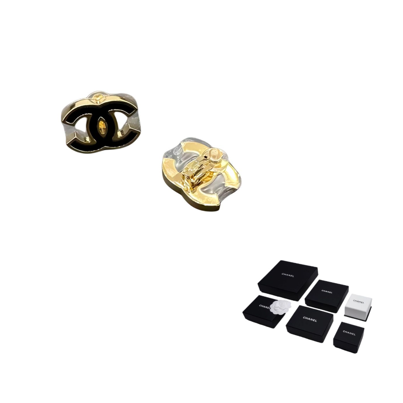 CHANEL - Earrings Women's Black