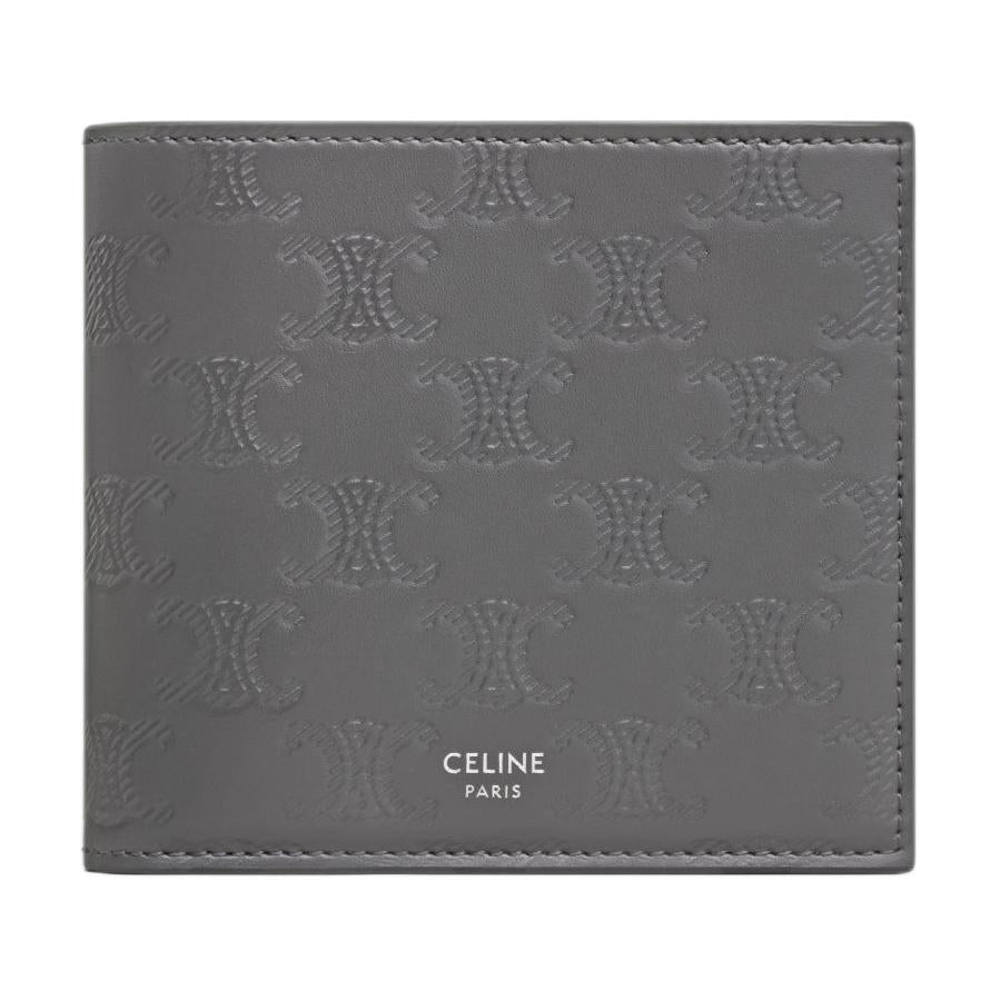 CELINE Calfskin Wallet Unisex Anthracite