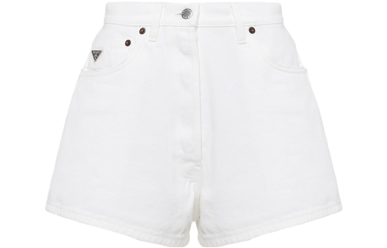PRADA Denim Shorts Women's White