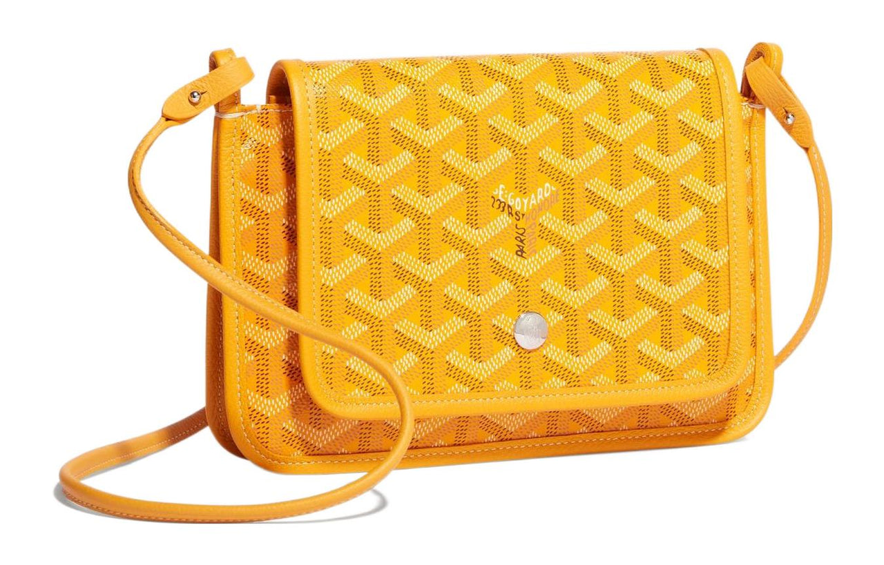 GOYARD Plumet Canvas With Leather Envelope Bag Crossbody Bag Shoulder Bag Unisex Yellow/Black Small Heart