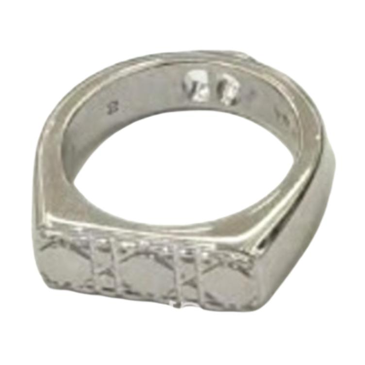 DIOR Sterling Silver Rings Men's Silver